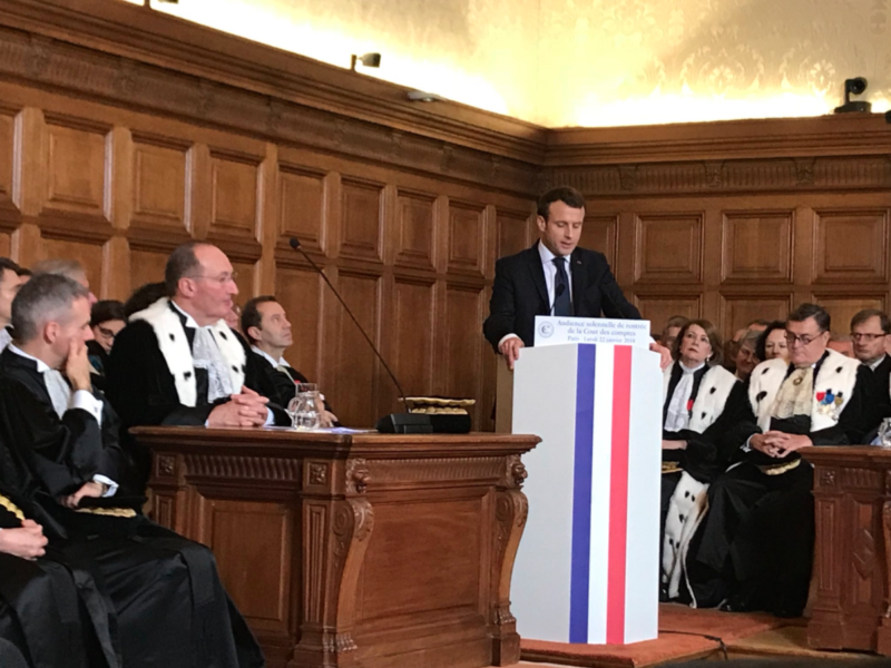 Audience solennelle de rentrée de la Cour des Comptes en présence du Président de la République