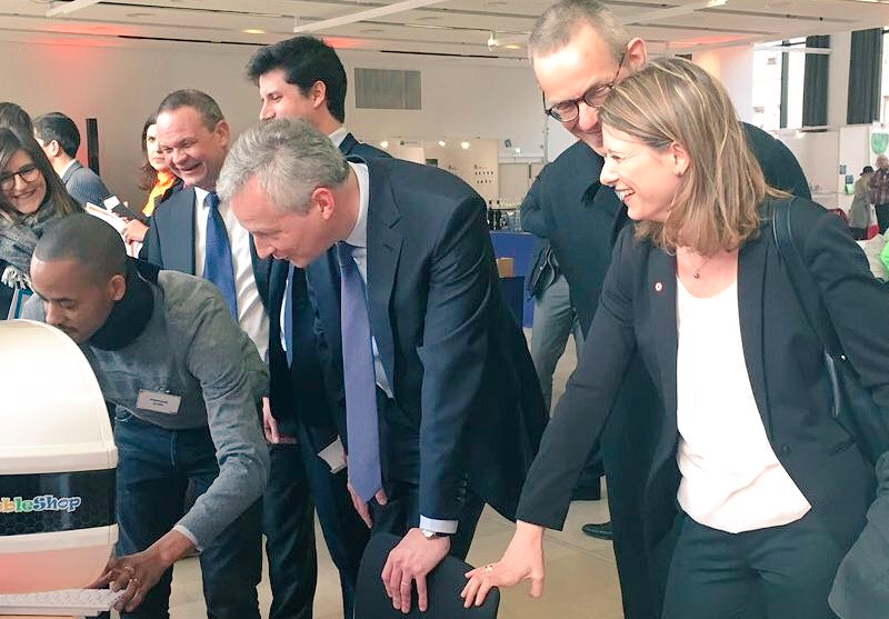 Avec Bruno LE MAIRE et Julien DENORMANDIE à Montrouge pour les 30 ans de l’ADIE