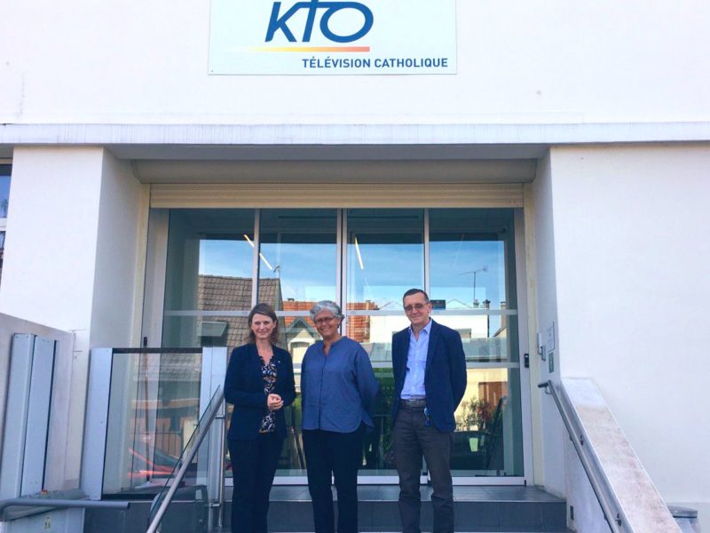 Visite de la chaîne KTO TV à Malakoff